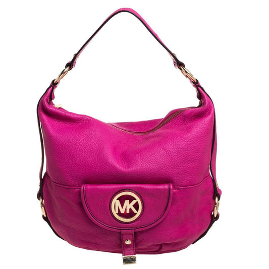 Michael Michael Kors Fuchsia Leather Fulton Hobo