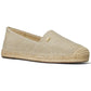 Womens Glitter Slip-On Espadrilles