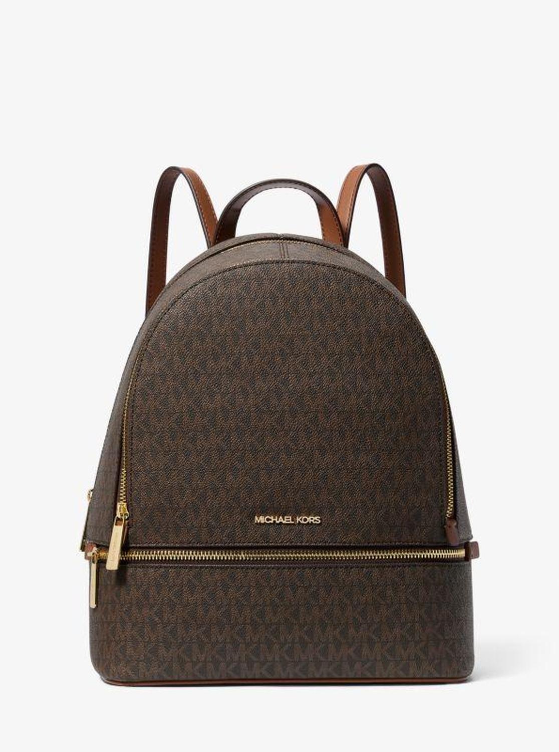 Rhea Medium Signature Logo Backpack