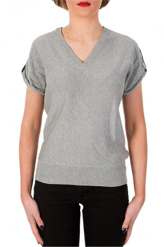 Michael Kors Short-Sleeved V-Neck Top