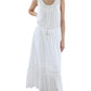 Womens Crochet Cotton Maxi Dress