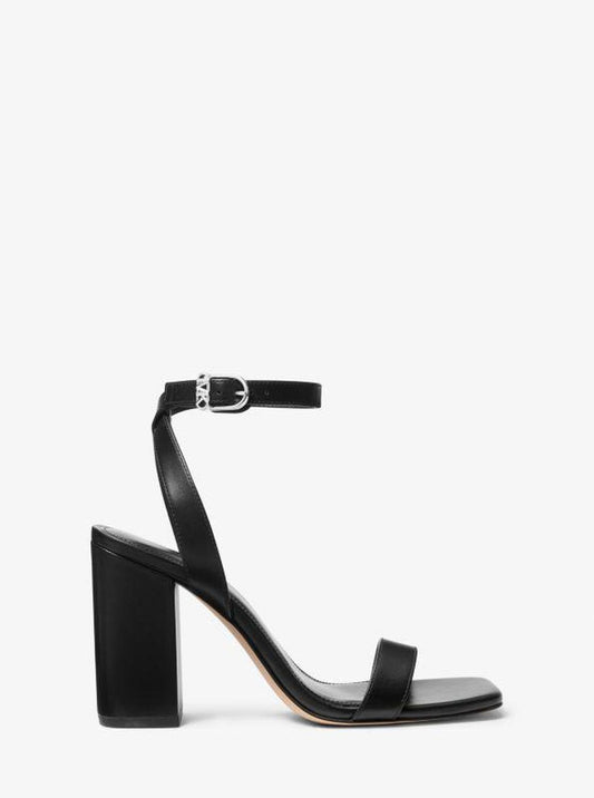 Merriam Leather Block Heel Sandal