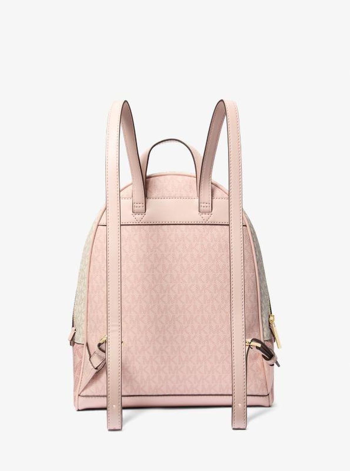 Rhea Medium Color-Block Signature Logo Backpack