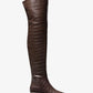 Cosmo Crocodile Embossed Leather Boot