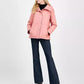 Women's Quilted Hooded Zip-Front Coat, Exclusively at Macy's