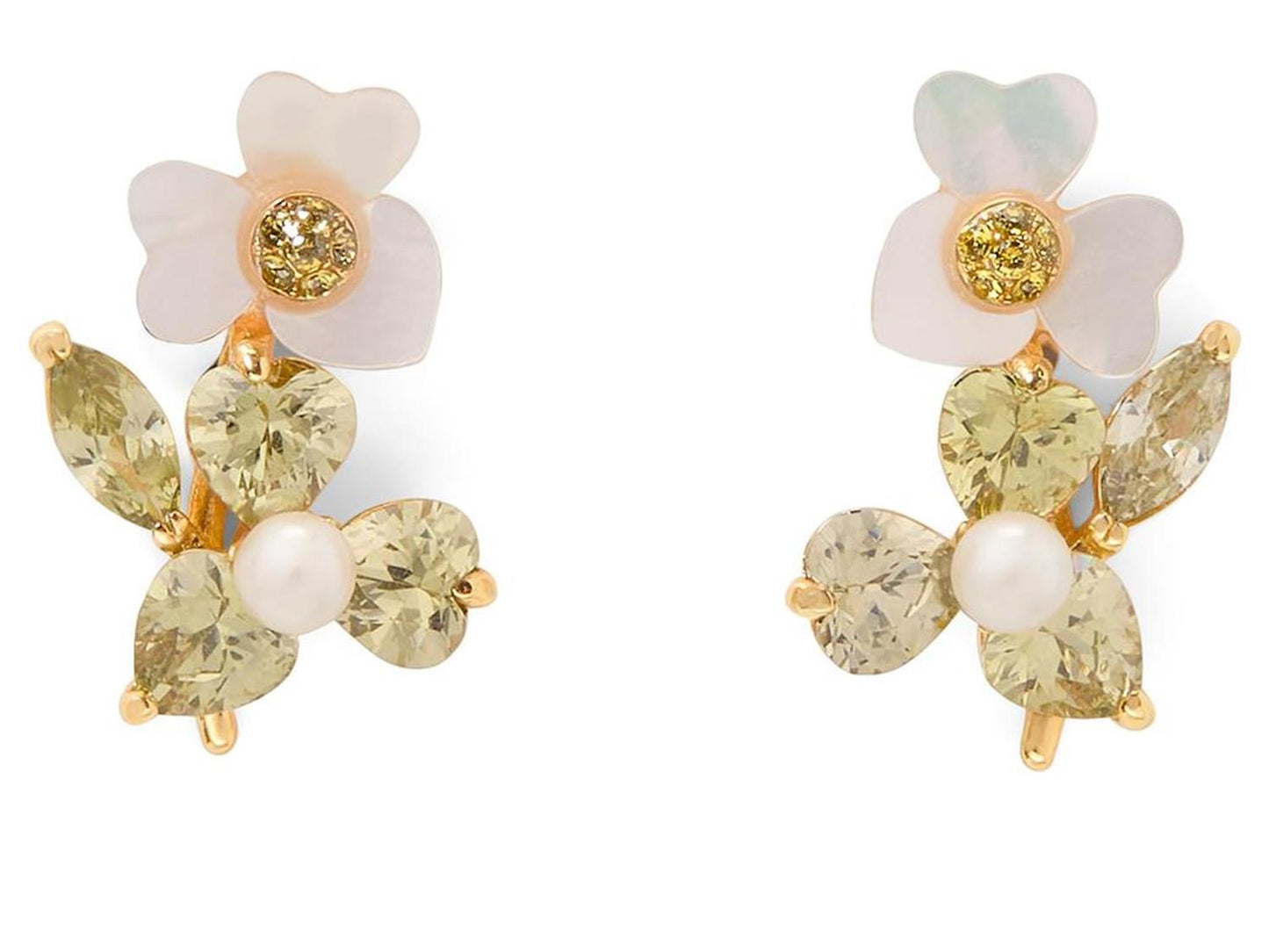 Precious Pansy Cluster Studs