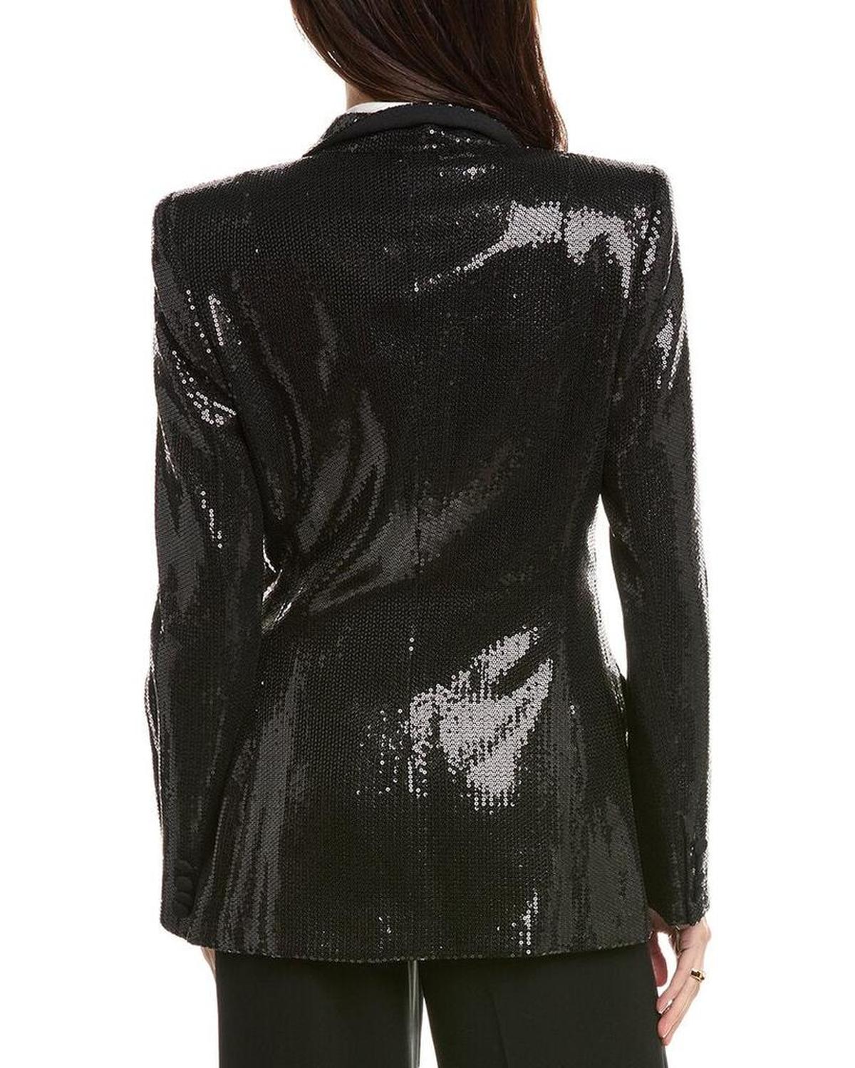 Sequin Double-Breasted Jacket