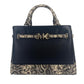 Michael Kors Reed Large Snake Skin Belted Satchel Crossbody Women's Bag