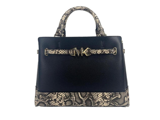 Michael Kors Reed Large Snake Skin Belted Satchel Crossbody Women's Bag