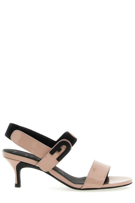 Furla Sign Slingback Heeled Sandals