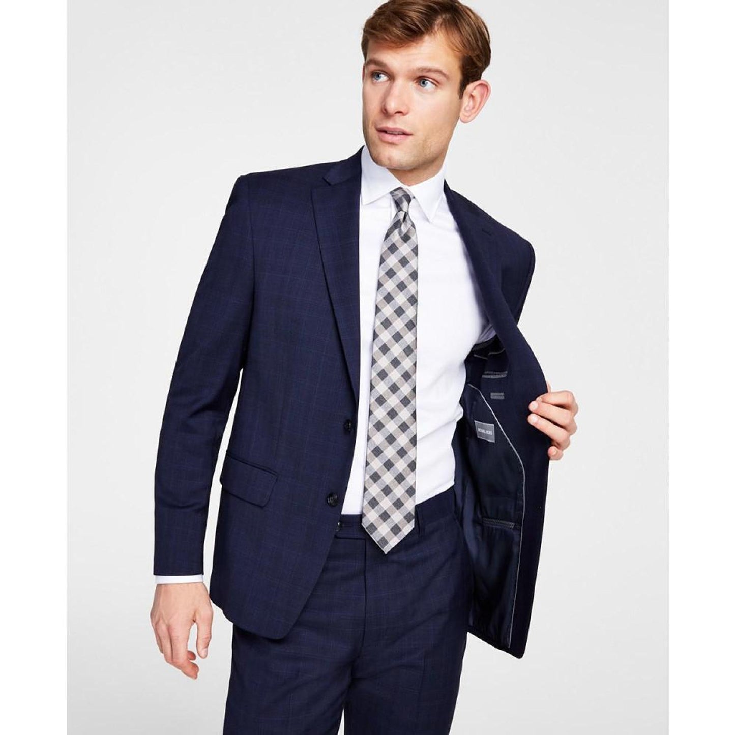 Men's Classic-Fit Stretch Wool-Blend Suit Jacket