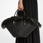 Sardinia Large Hand-Woven Leather Basket Tote Bag