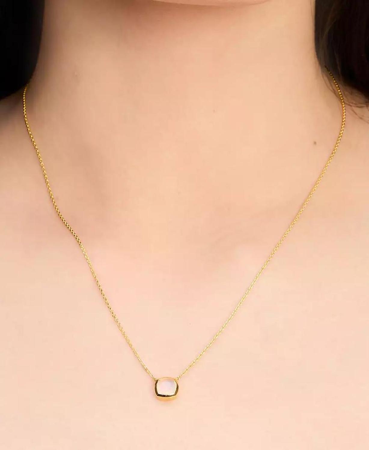 23k Gold-Plated Sterling Silver Pendant Necklace, 16" + 3" extender