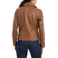 Women's Asymmetric Leather Moto Coat