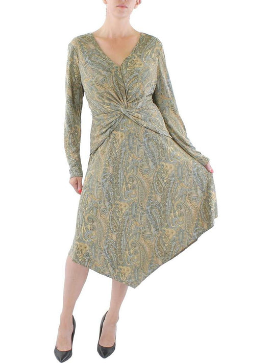 Womens Jersey Printed Midi Dress