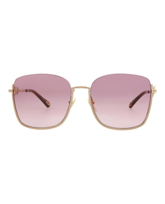 Square-Frame Metal Sunglasses