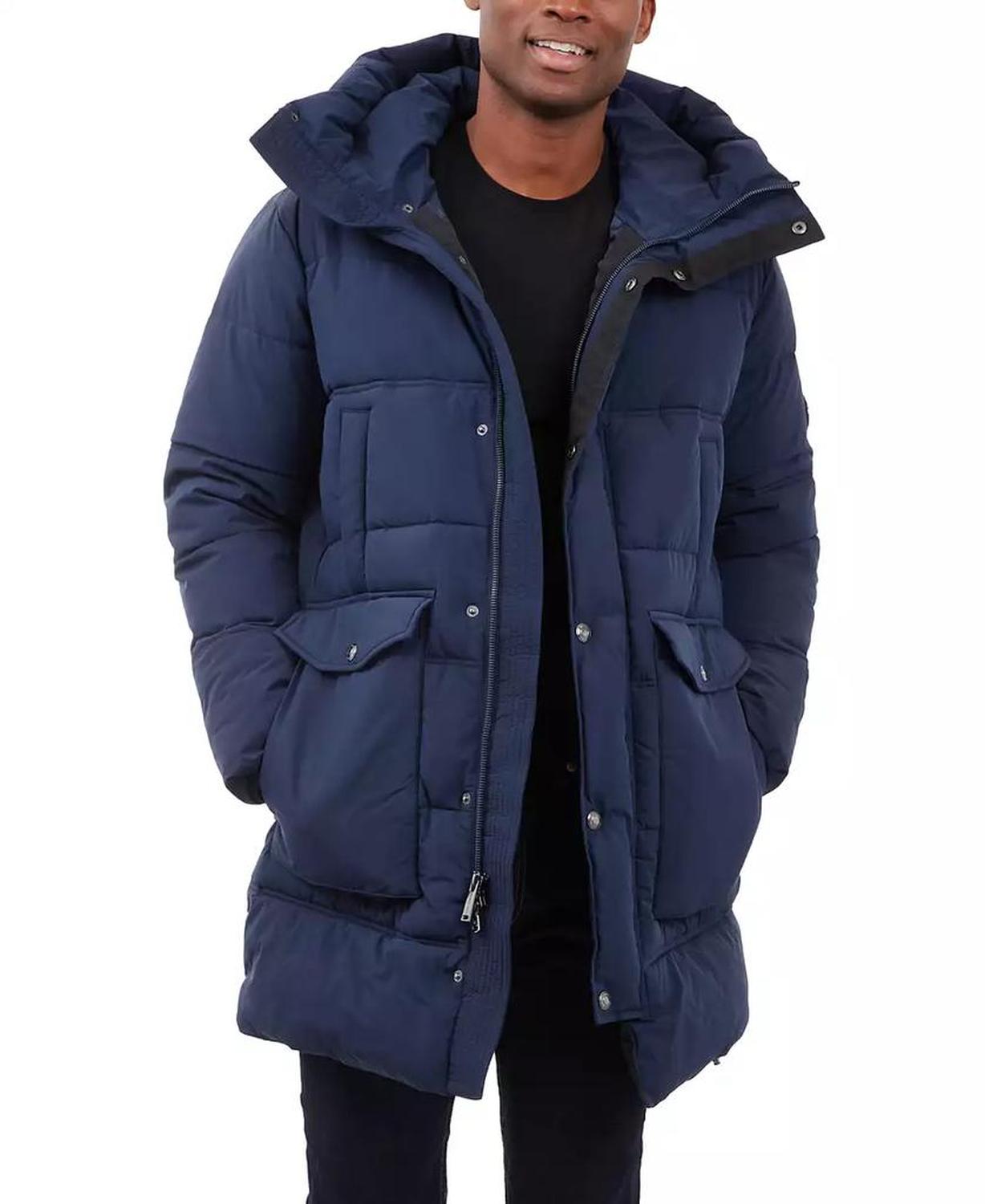 Men's Heavyweight Hooded Long Puffer Coat