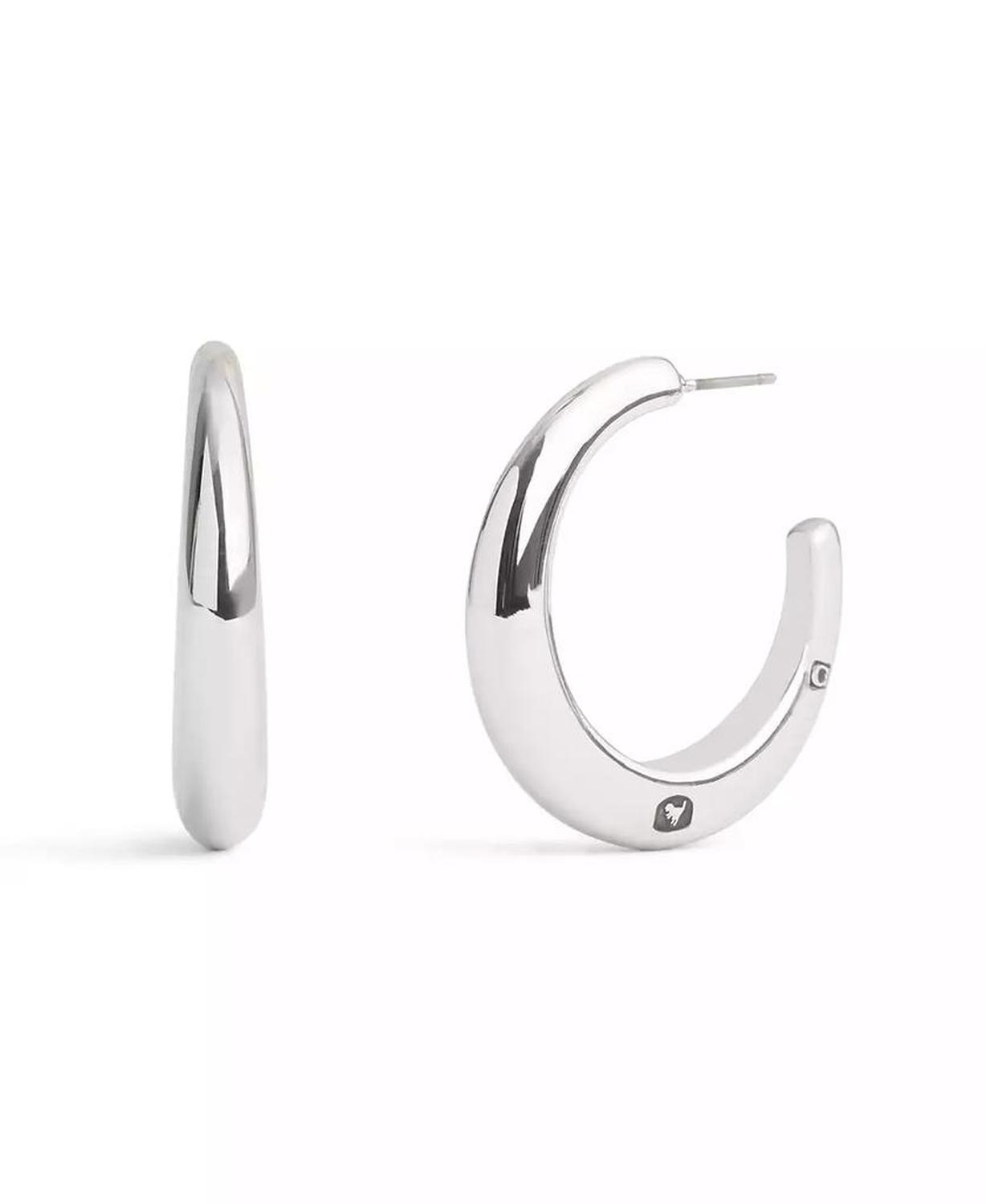 Signature Hallmark Tubular Hoop Earrings