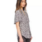 MICHAEL Women's Printed V-Neck Top