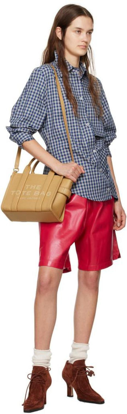 Beige 'The Leather Small' Tote