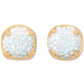 Gold-Tone Pavé Cluster Stud Earrings