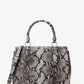 Marilyn Medium Snake Embossed Leather Satchel