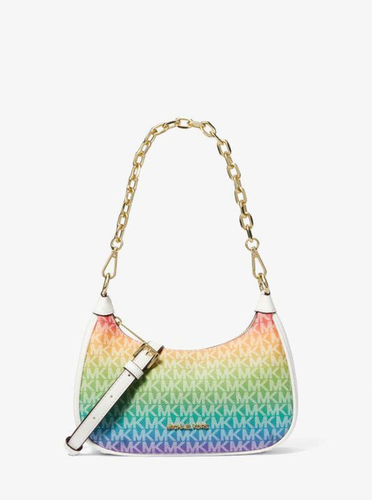 Cora Medium Rainbow Logo Shoulder Bag