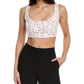 Michael Kors Collection Eyelet Silk-Lined Crop Tank