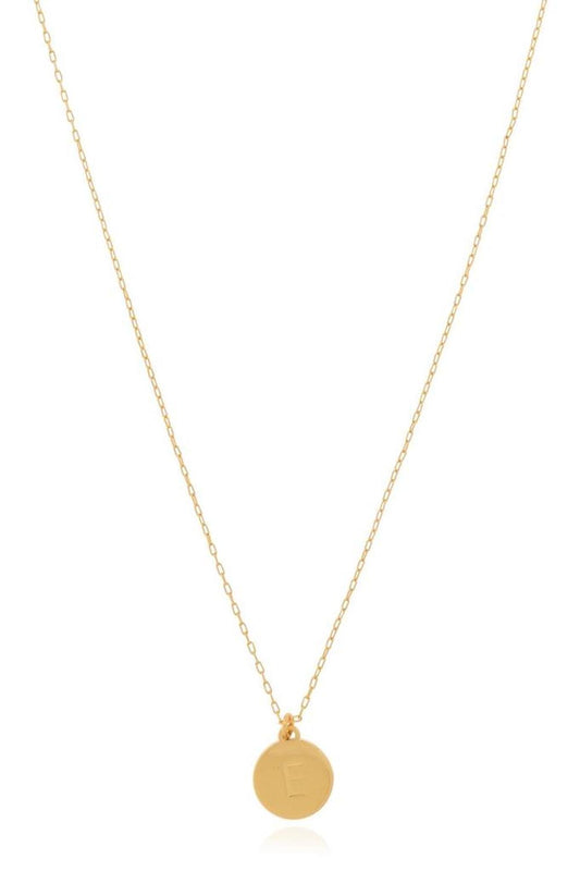 Kate Spade E Mini Pendant Necklace