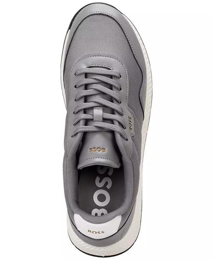 BOSS Men's Titanium Runner Lace Up Sneakers