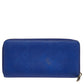 Michael Kors Blue Leather Bedford Continental Wallet..