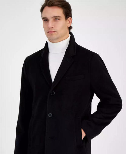 Men's Wool-Blend Car Coat