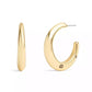 Signature Hallmark Tubular Hoop Earrings