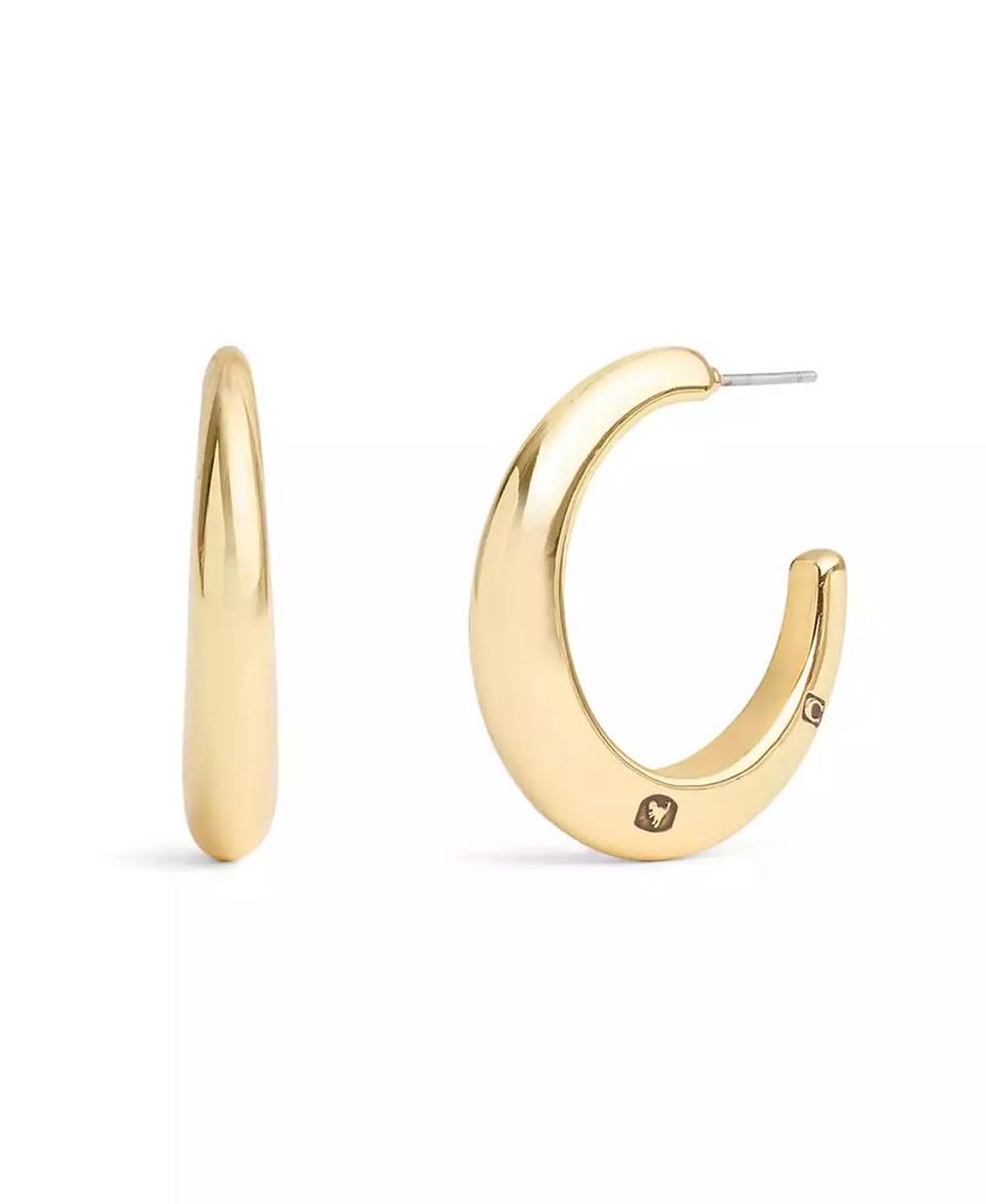 Signature Hallmark Tubular Hoop Earrings