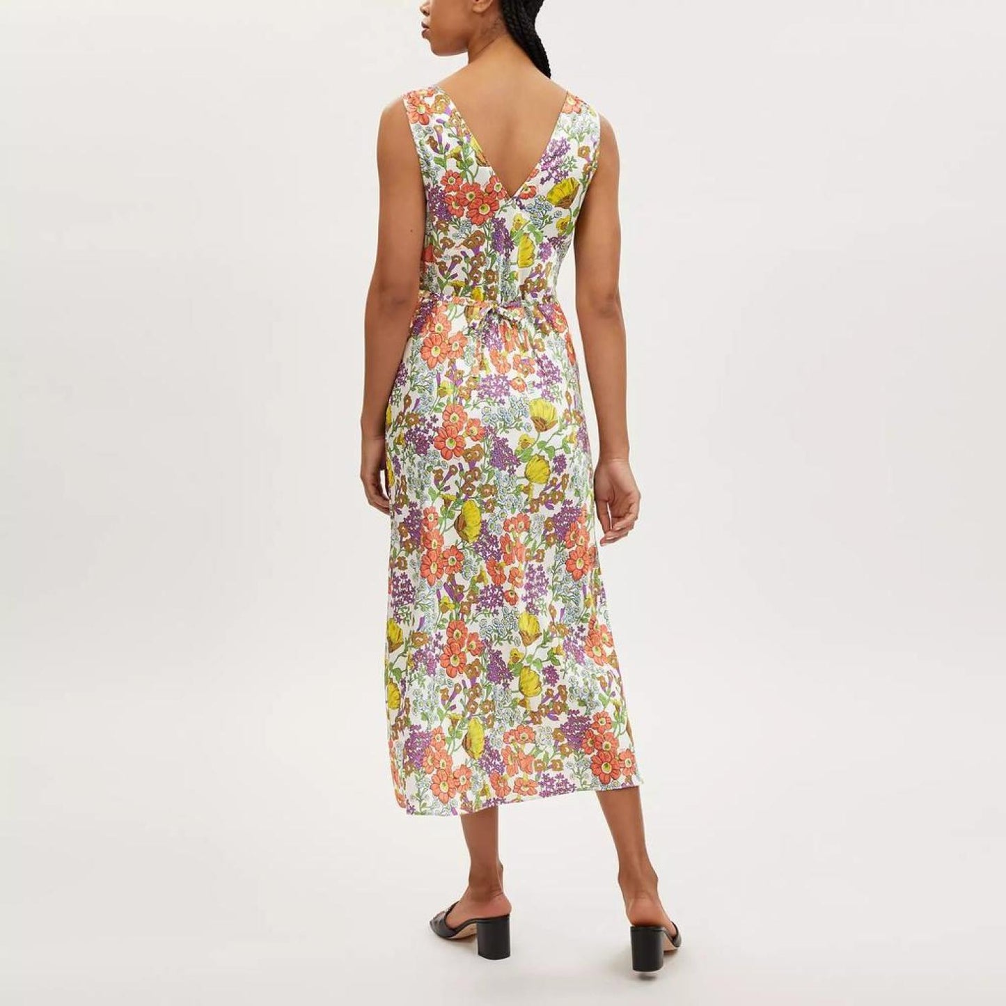 Coach Outlet Garden Floral Print Midi Dress