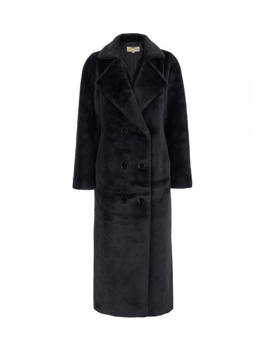 Michael Michael Kors Oversized Faux Fur Double-Breasted Coat