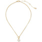 Gold-Tone Pop of Joy Spade Flower Pendant Necklace, 16" + 3" extender