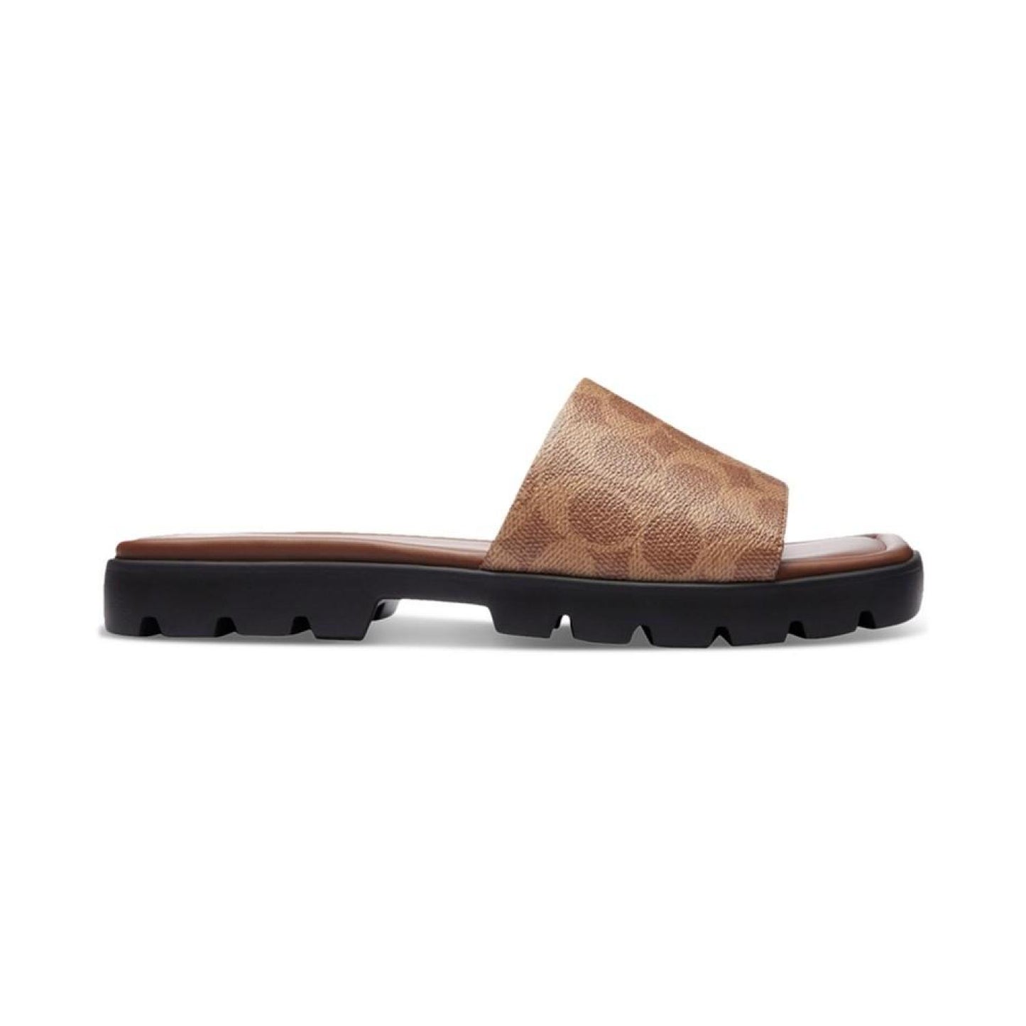 Women's Florence "C" Lug-Sole Slip-On Slide Flat Sandals