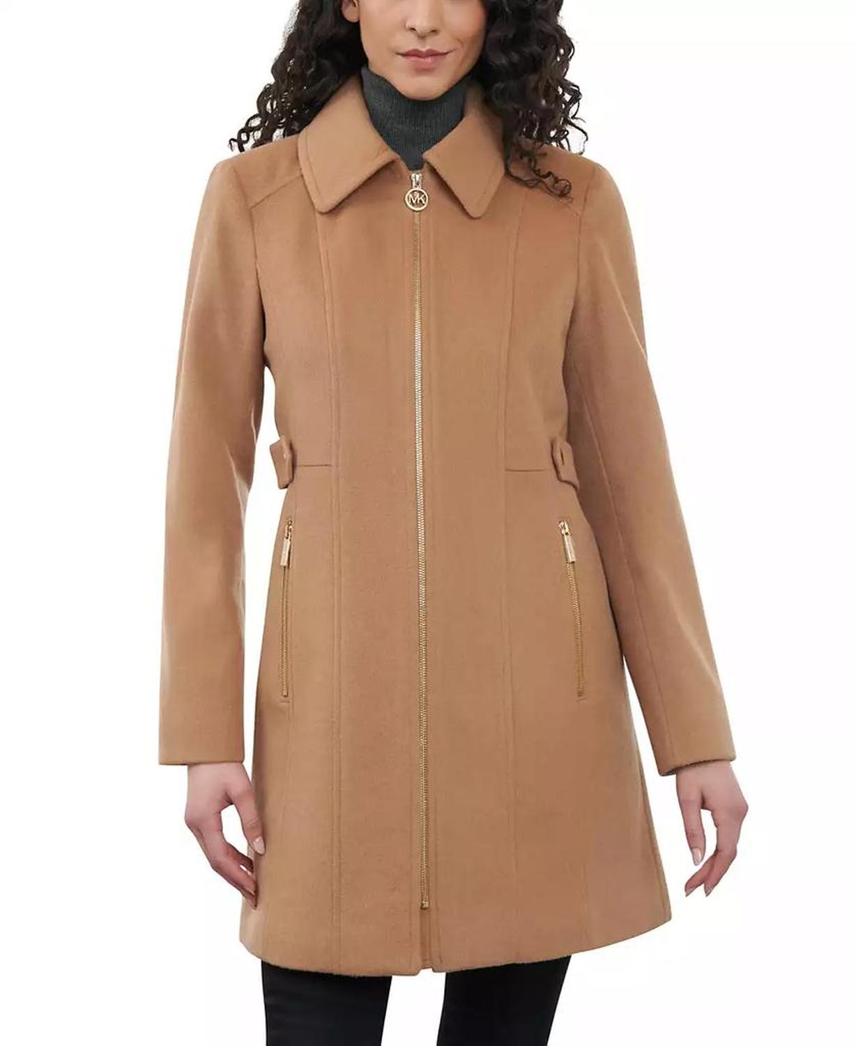 Petite Zip-Front Coat, Created for Macy's