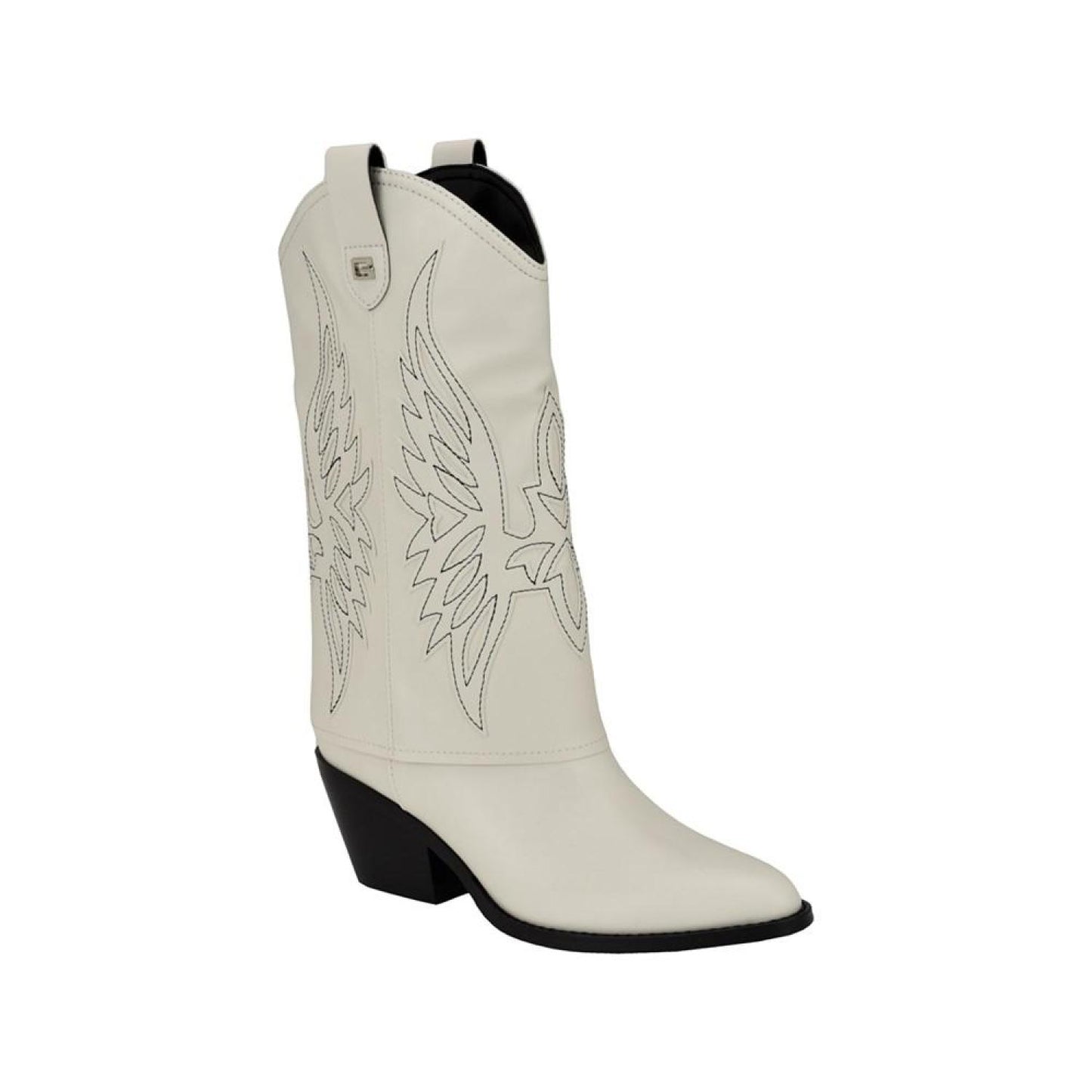 Women's Raegan Fold Over Silhouette Block Heel Western Boots