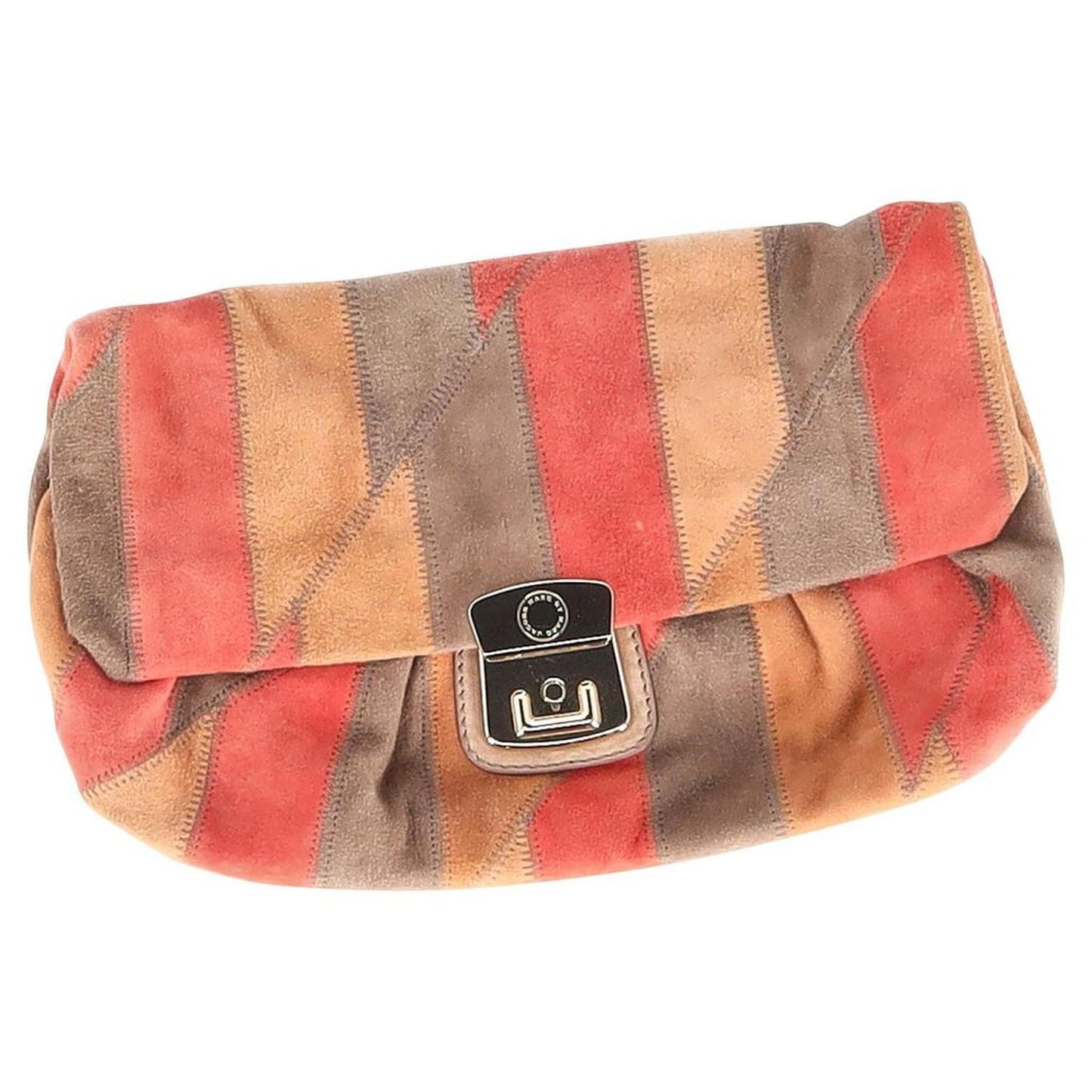 Marc by Marc Jacobs Panelled Clutch Bag in Multicolor Suede