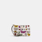 Coach Outlet Corner Zip Wristlet With Creature Print