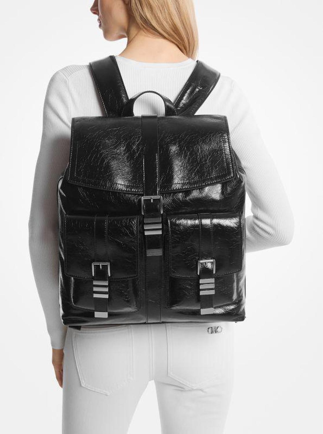 Darrington Large Crackled Leather Backpack