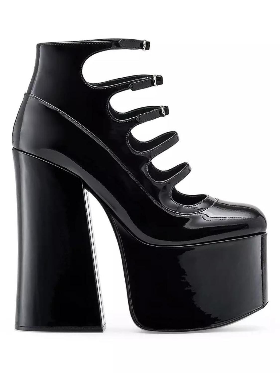 Kiki 160MM Leather Platform Ankle Boots