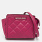 Fuchsia Pink Quilted Leather Micro Selma Tote