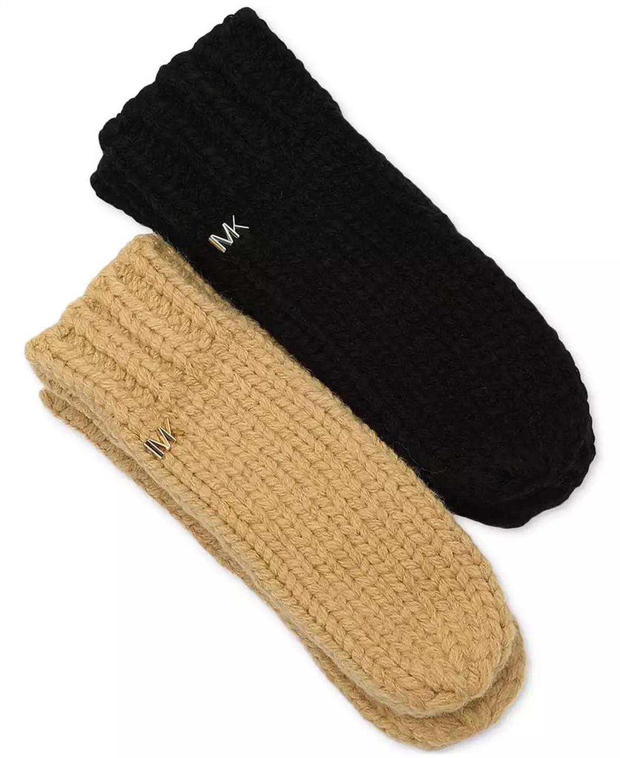 MICHAEL Women's Logo Detail Super Chunk Mittens