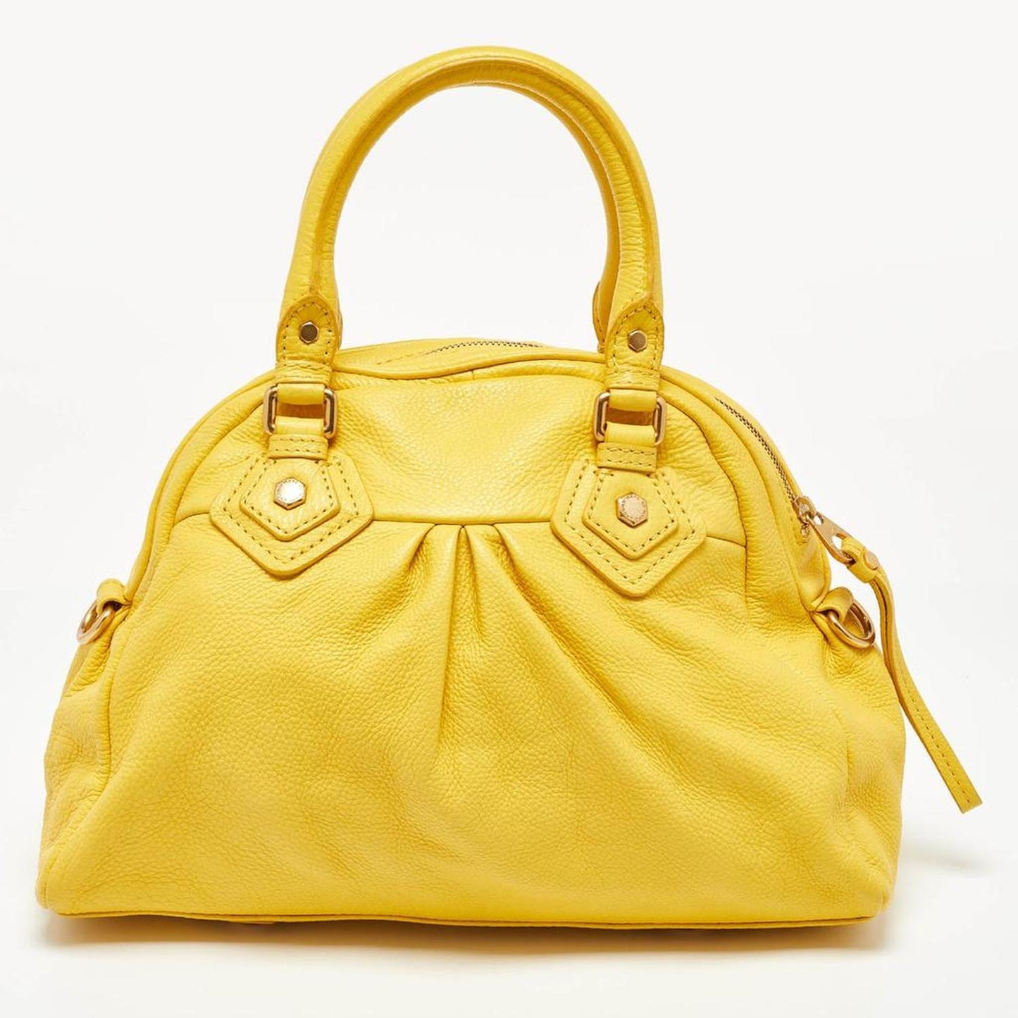 Marc By Marc Jacobs Yellow Leather Classic Q Baby Aidan Satchel