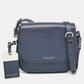 Navy Blue Leather Mini Rider Crossbody Bag