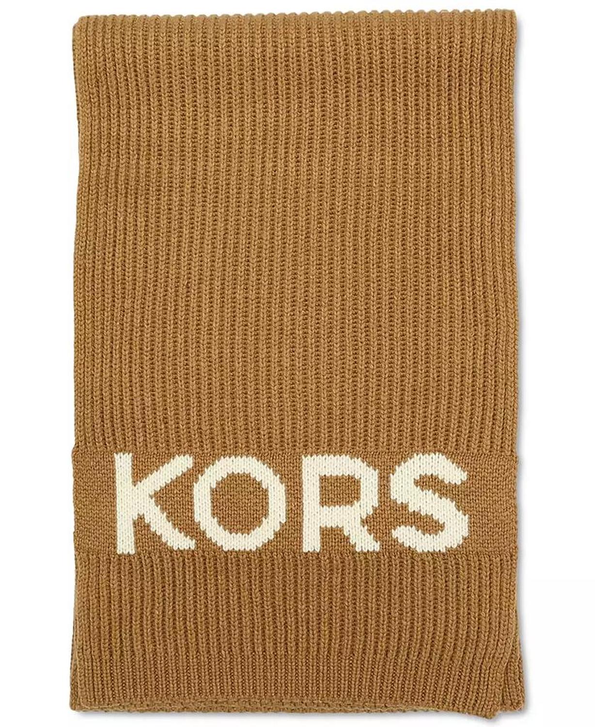 KORS Fisherman's Rib Beanie and Scarf Set