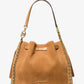 Mina Large Suede Chain Shoulder Bag